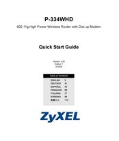 Zyxel P-334WHD Guía De Usuario