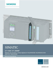 Siemens SIMATIC S7-1500 Manual De Producto