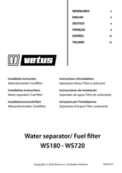 Vetus WS720 Instrucciones De Instalación