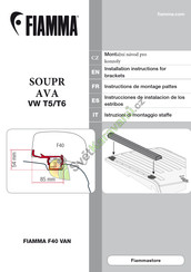 Fiamma F40 VAN Instrucciones Para Su Instalación