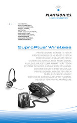 Plantronics SupraPlus Wireless Guia Del Usuario