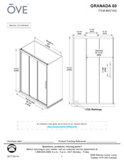 OVE GRANADA 60 Instrucciones De Instalación