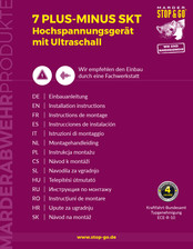 Stop & Go 7 PLUS-MINUS SKT Instrucciones De Instalación