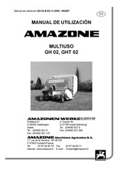 Amazone MULTIUSO GH 02 Manual De Utilización