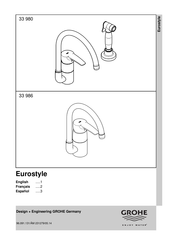 Grohe Eurostyle 33 980 Guia De Inicio Rapido