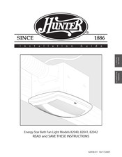 Hunter 82040 Manual Del Usuario