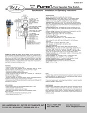 Dwyer W.E. Anderson V4 Flotect Serie Especificaciones Técnicas – Instrucciones De Instalación Y Operación