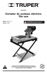 Truper CAZ-EL-10 Manual Instructivo