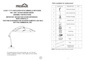 PROSHADE 1500308 Instrucciones De Montaje