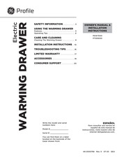 GE PTW9000SPSS Manual Del Propietario E Instrucciones De Instalación