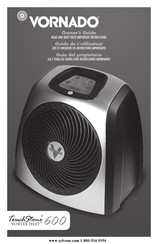 Vornado TouchStone VORTEX HEAT 600 Guia Del Propietario