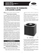 Carrier 38YCC Instrucciones De Instalación Y De Puesta A Punto