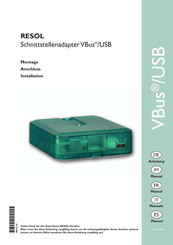 Resol VBus/USB Manual De Instalación