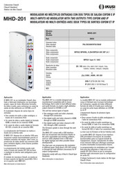 Ikusi MHD-201 Manual De Instrucciones