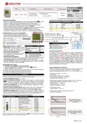 Circutor RGU-10C MT Manual De Instrucciones