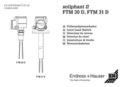 Endress+Hauser soliphant II FTM 30 D Manual Del Usuario