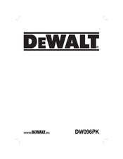 DeWalt DW096PK Manual De Instrucciones