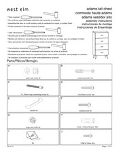 West Elm 2188068 Instrucciones De Ensamblaje