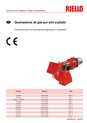 Riello GAS 8 P/M Instrucciones De Instalación, Montaje Y Funcionamiento