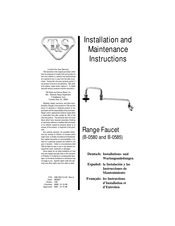 T&S B-0185 Instrucciones De Instalación Y Mantenimiento