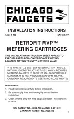 Chicago Faucets RETROFIT MVP T-183 Instrucciones De Instalación