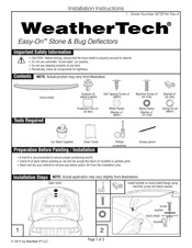 MacNeil WeatherTech Easy-On Instrucciones De Instalación