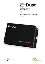 Entec Solar E-Dust Manual De Puesta En Marcha