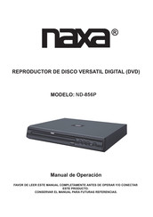 Naxa ND-856P Manual De Operación