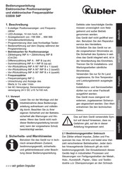 Kübler CODIX 54P Instrucciones De Puesta En Servicio