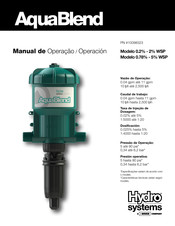 Dover Hydro Aquablend WSP Manual De Operación