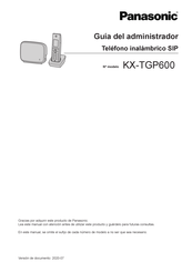 Panasonic KX-TGP600 Guía Del Administrador