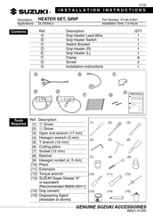 Suzuki DL1000AL4 Instrucciones Para El Montaje