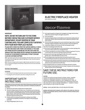 decorflame MM521PCD-36FMC Manual Del Usuario