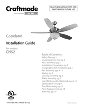 Craftmade CN52OBG5 Guia De Instalacion