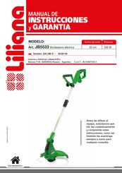 Liliana JB5533 Manual De Instrucciones Y Garantía