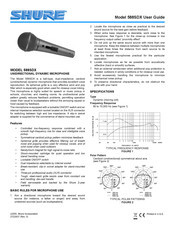 Shure 588SDX Guia Del Usuario