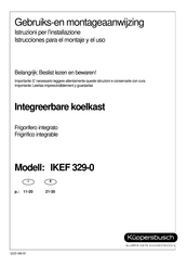 Kuppersbusch IKEF 329-0 Instrucciones Para El Montaje Y El Uso
