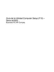 HP Compaq dc5850 Guía De La Utilidad Computer Setup