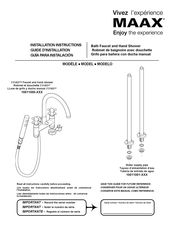 MAAX 10011000 Serie Guía Para Instalación