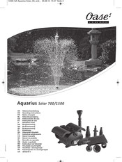 Oase Aquarius Solar 700 Instrucciones De Uso