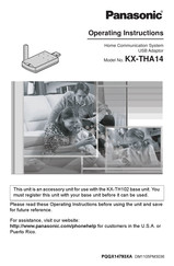 Panasonic KX-THA14 Manual De Instrucciones