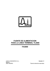 Albalá Ingenieros FA3000 Manual Del Usuario