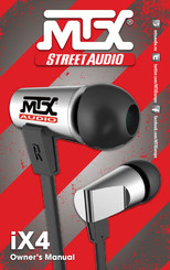 MTX STREET AUDIO iX4 El Manual Del Propietario