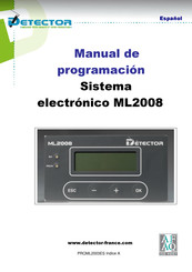 Detector ML2008 Manual De Programación