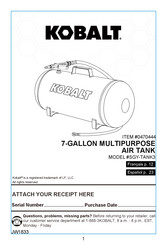 Kobalt 0470444 Manual De Instrucciones