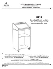 Safco 8918 Instrucciones De Ensamblaje