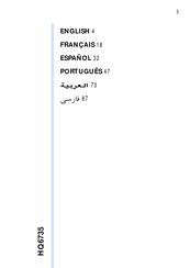 Philips HQ6735/01 Manual De Instrucciones