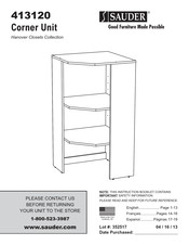 Sauder Hanover Closets 413120 Manual Del Usuario