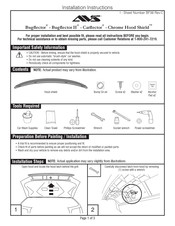 AVS Chrome Hood Shield Instrucciones De Instalación