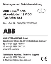 Abb i-bus KNX Instrucciones De Montaje Y De Servicio